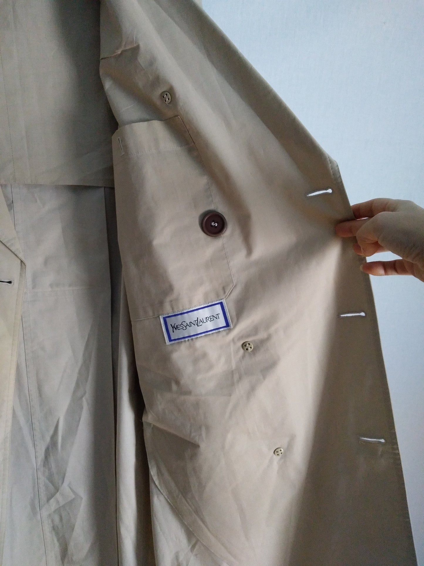 Vintage YVES SAINT LAURENT trench rain coat