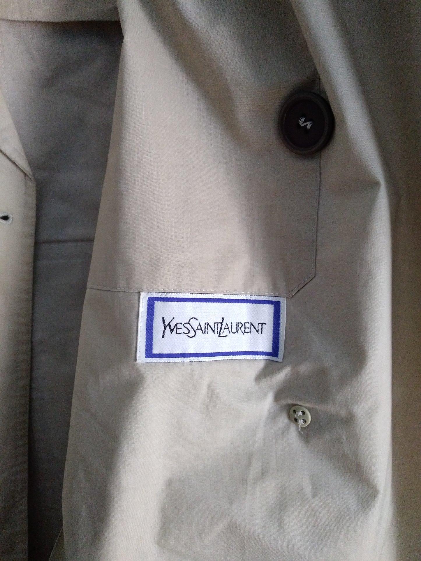 Vintage YVES SAINT LAURENT trench rain coat
