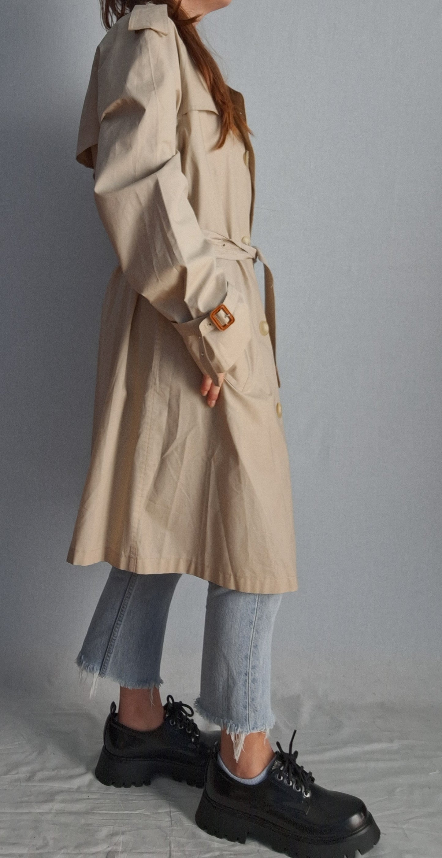 Vintage YVES SAINT LAURENT trench rain coat
