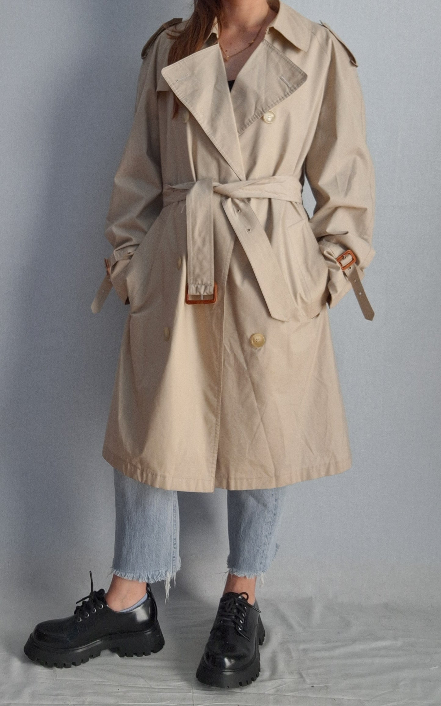 Vintage YVES SAINT LAURENT trench rain coat