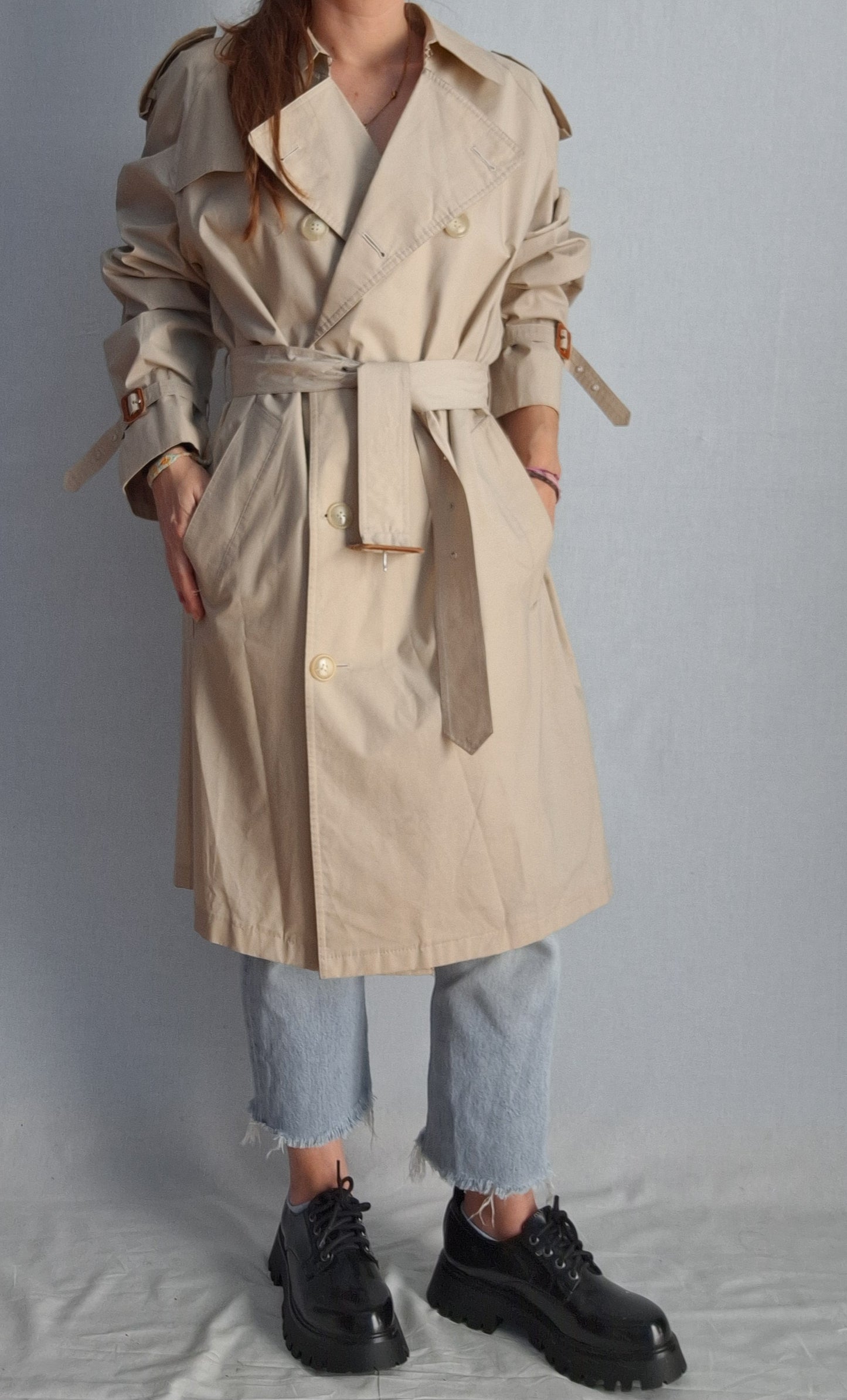 Vintage YVES SAINT LAURENT trench rain coat