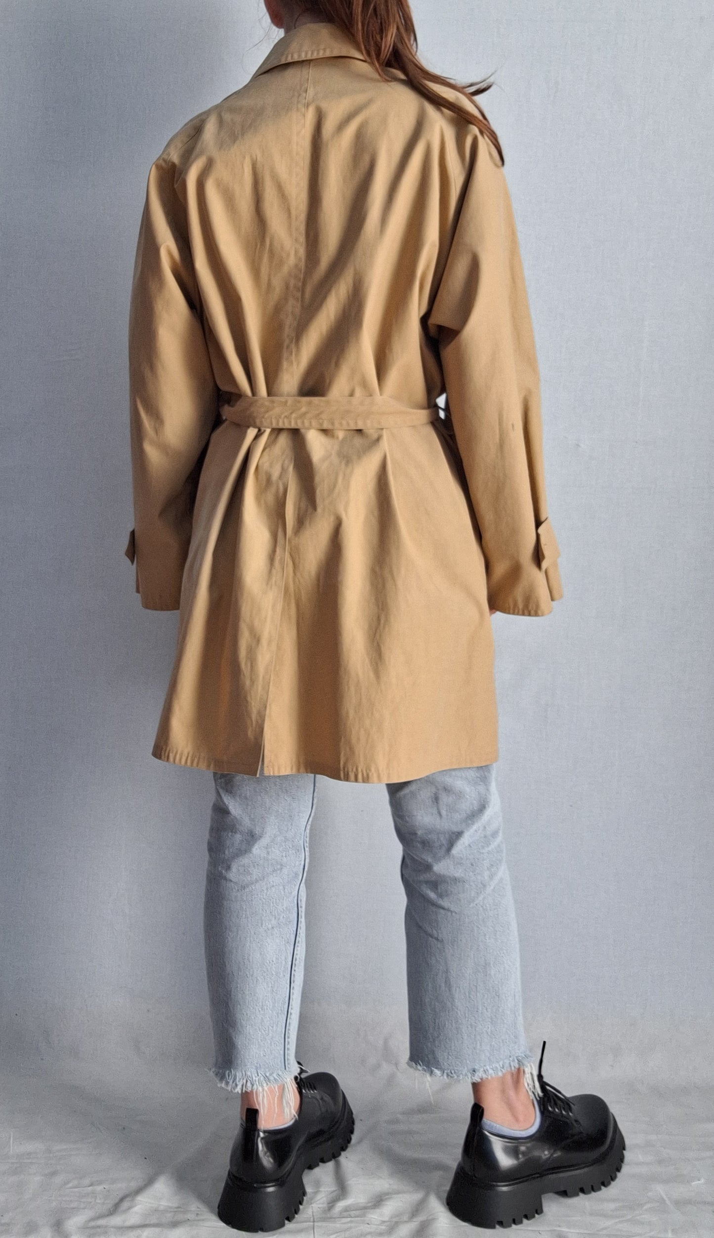 Vintage RARE trench coat ZARA MADE IN SPAIN mackintosh minimalist