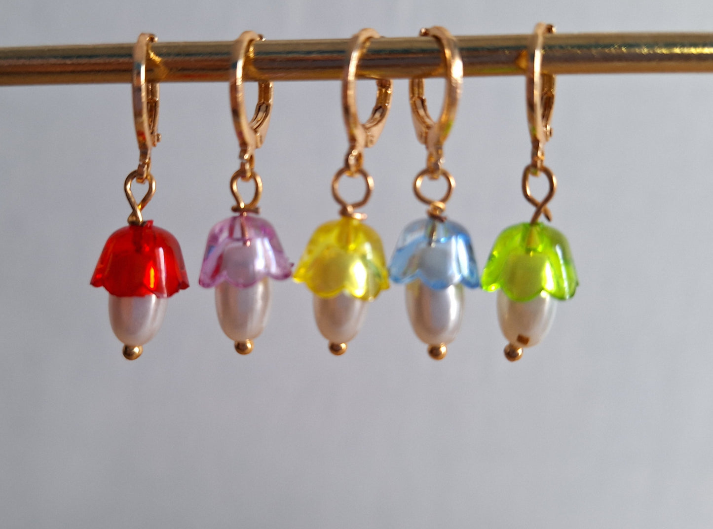 Aros HOOPS huggies GOLD PLATED 18K earrings piercings PENDIENTES