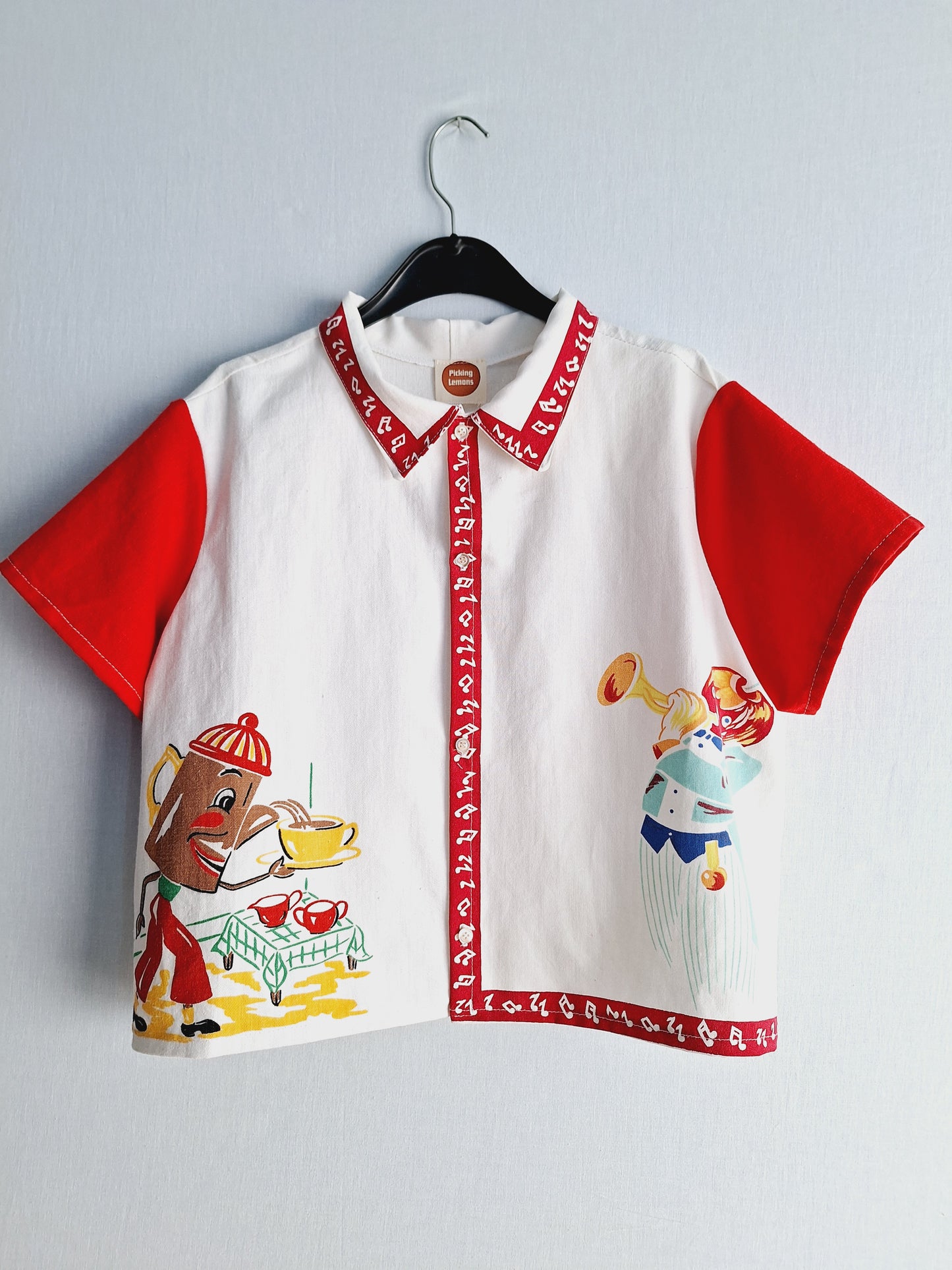 "ANTROPOMORPHIC" camisa button up shirt 🍎🎺 S/M