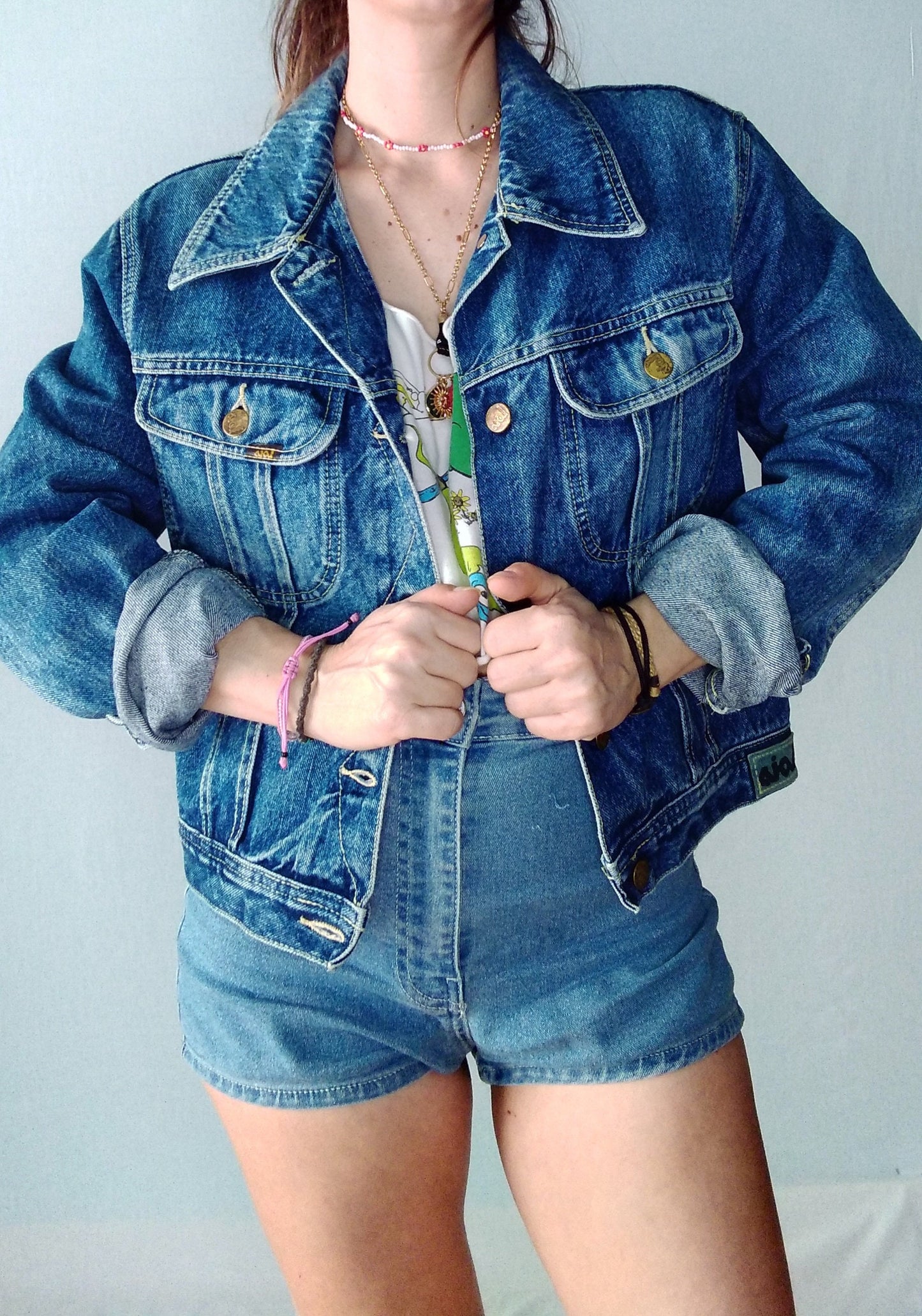 Vintage LOIS denim jacket SAEZ MERINO made in spain