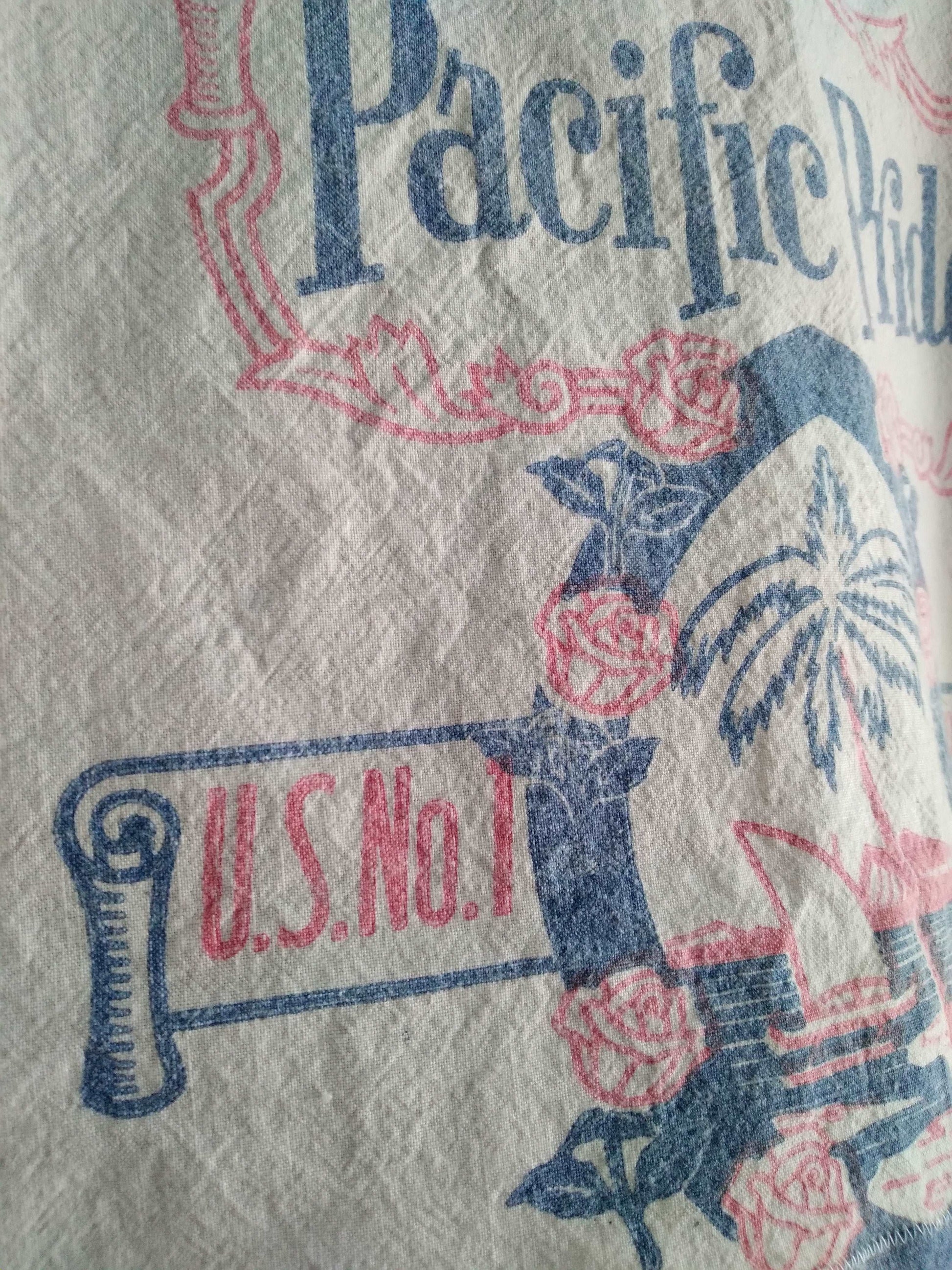 Calrose vintage rice sack top