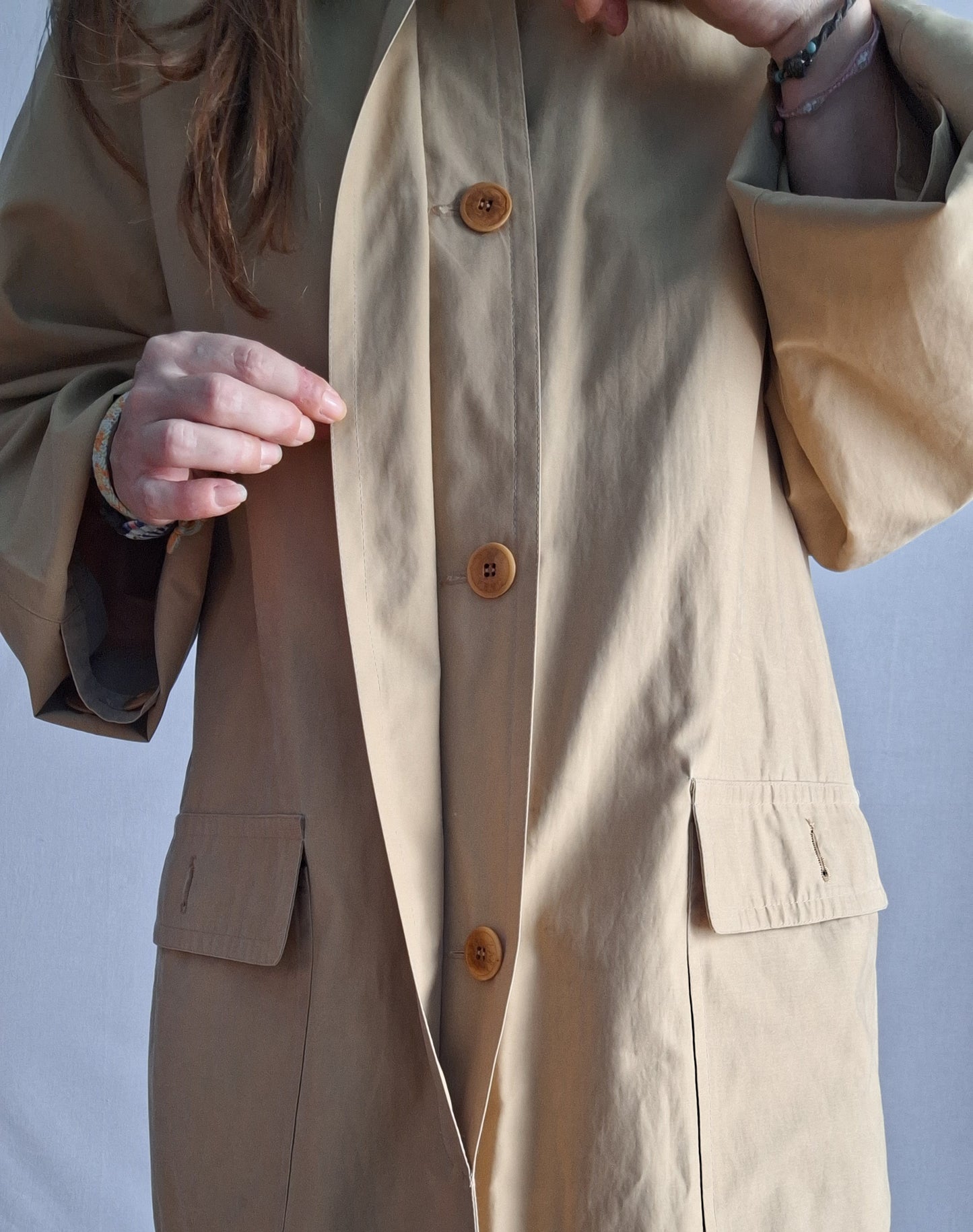 Vintage RARE trench coat ZARA MADE IN SPAIN mackintosh minimalist