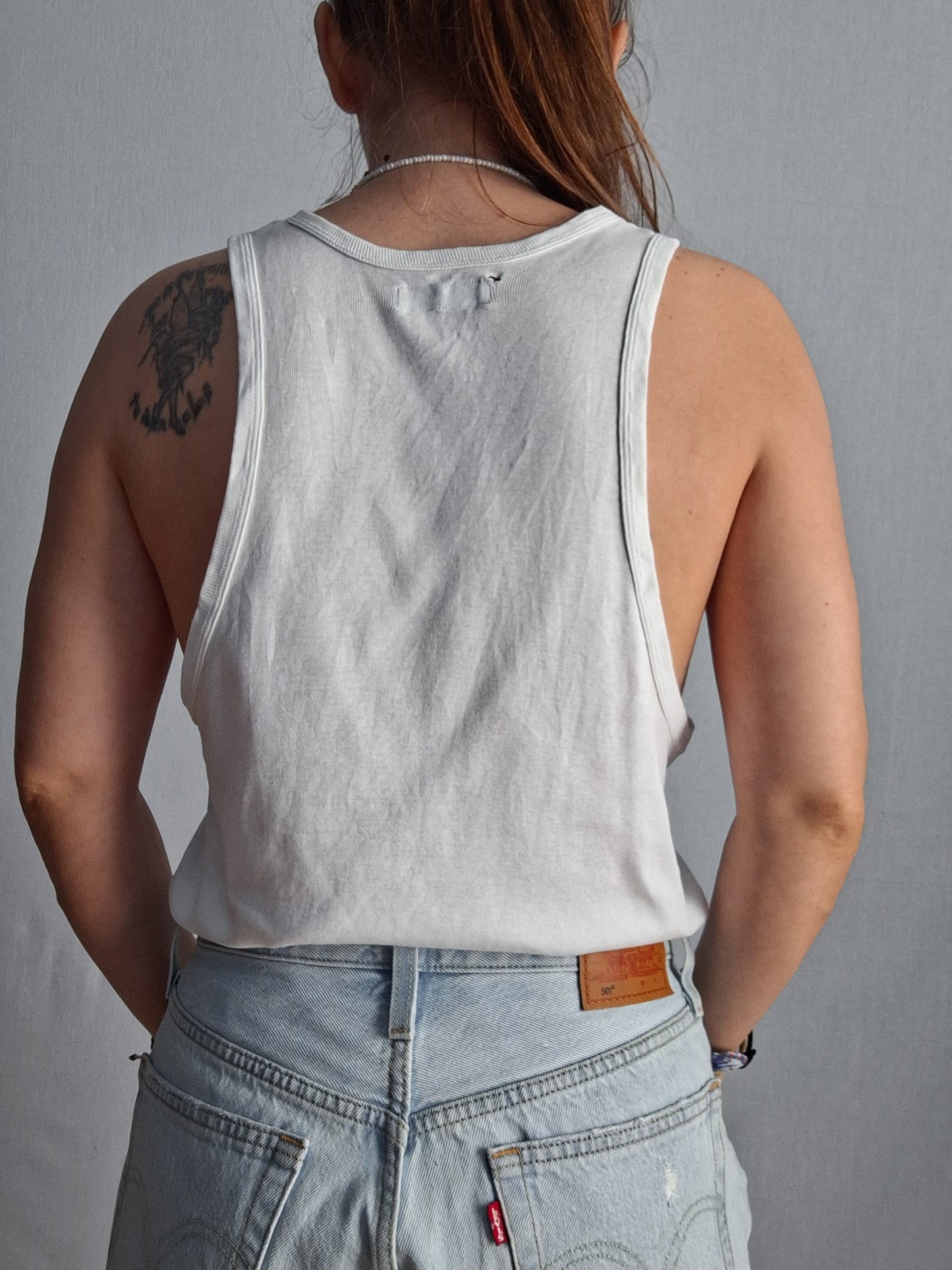 Vintage ARMANI tank top SEAMLESS deep armholes