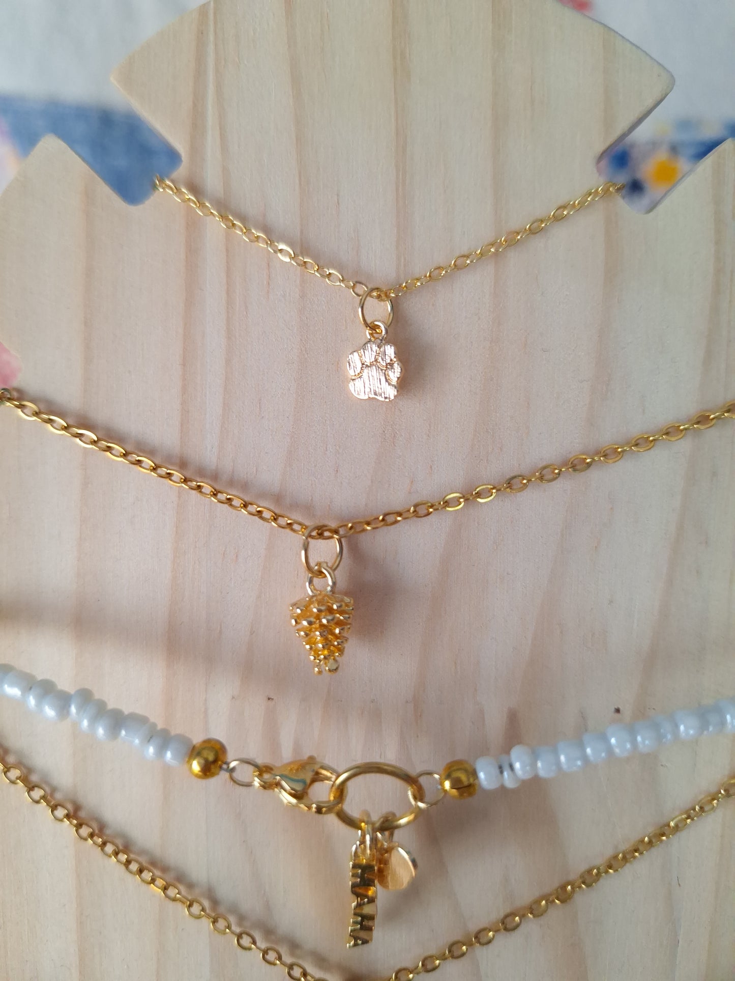 Chokers necklaces GOLD PLATED handmade PERSONALIZED collares