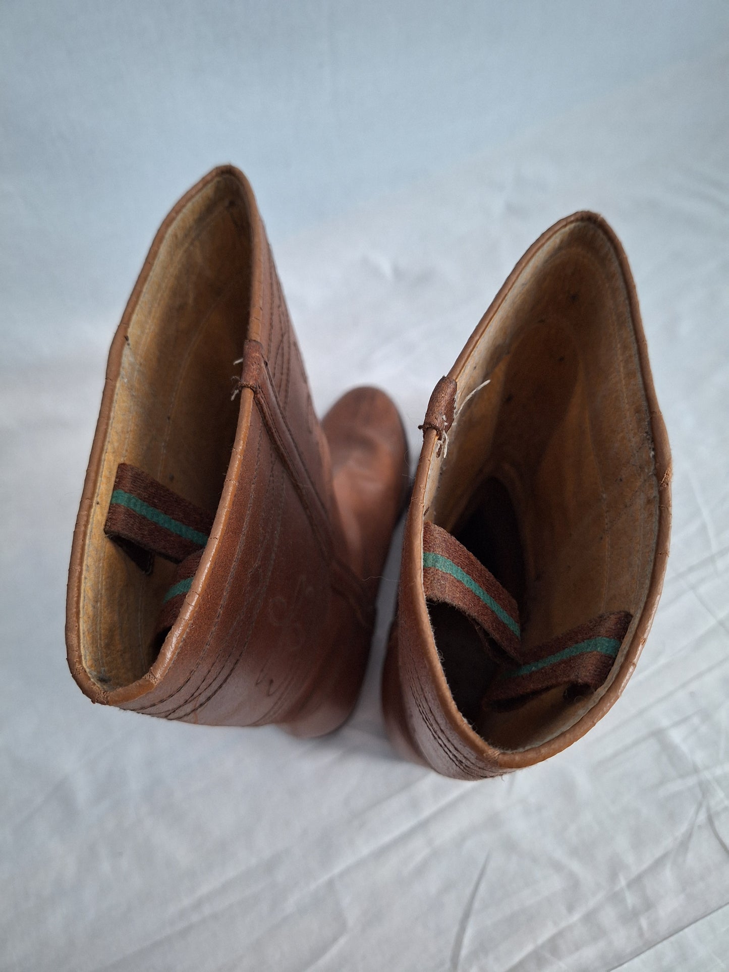 Vintage VALVERDE CAMINO leather boots COGNAC COLOUR handmade in SPAIN size 40