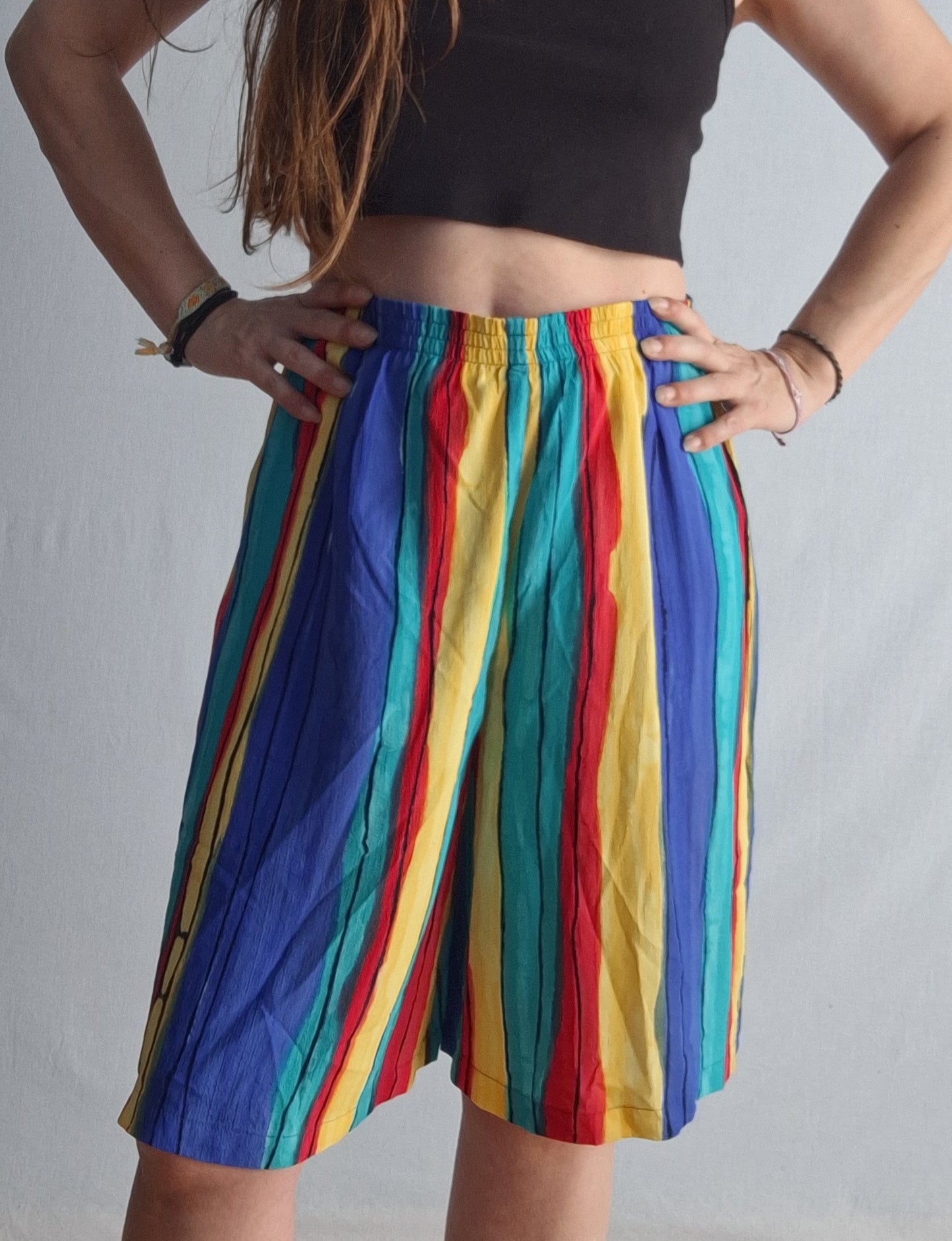 Vintage BETTY BARCLAY draped short COLOURFUL