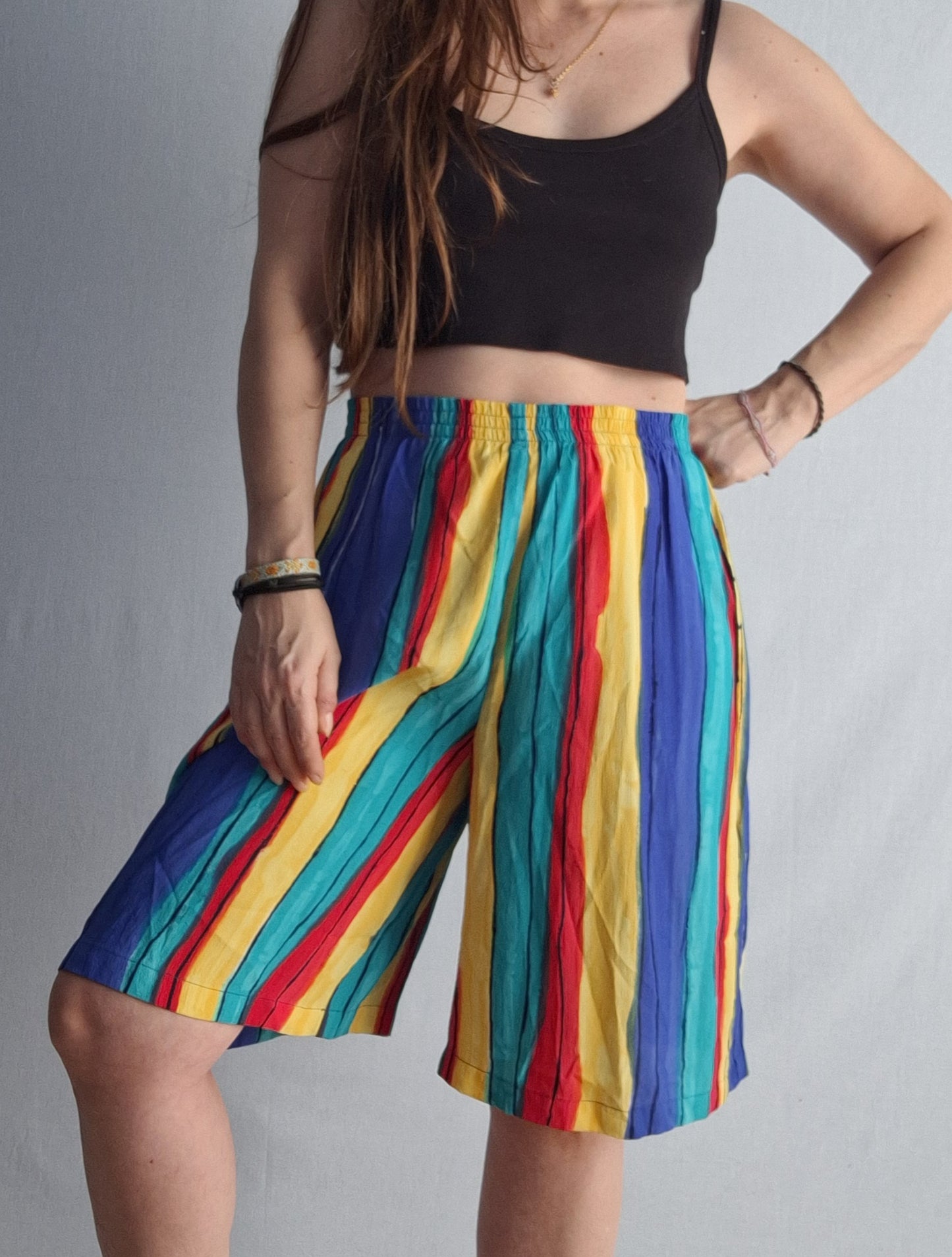 Vintage BETTY BARCLAY draped short COLOURFUL