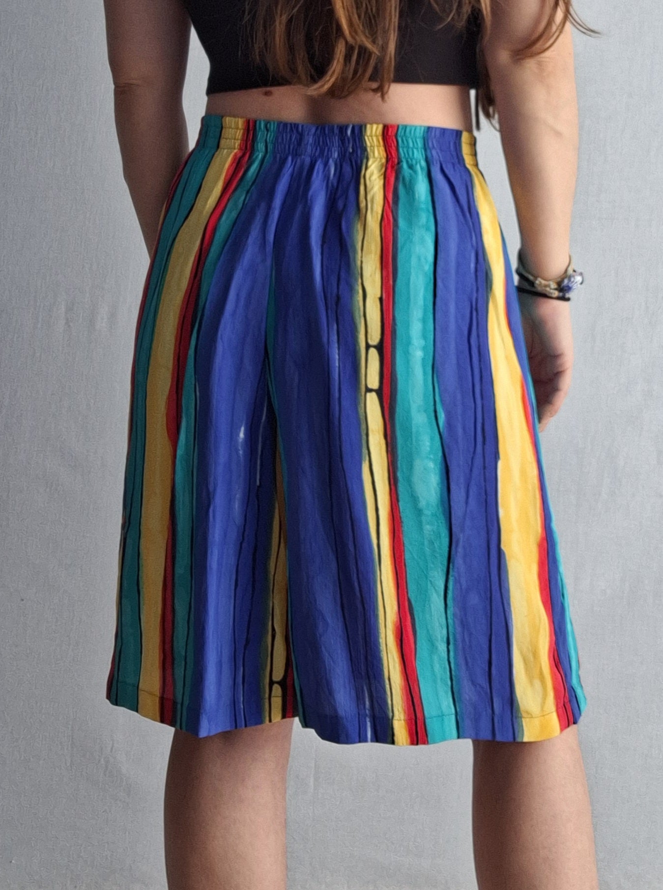 Vintage BETTY BARCLAY draped short COLOURFUL