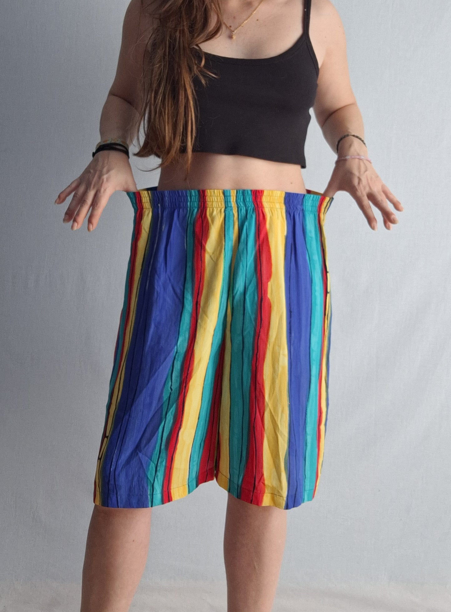 Vintage BETTY BARCLAY draped short COLOURFUL