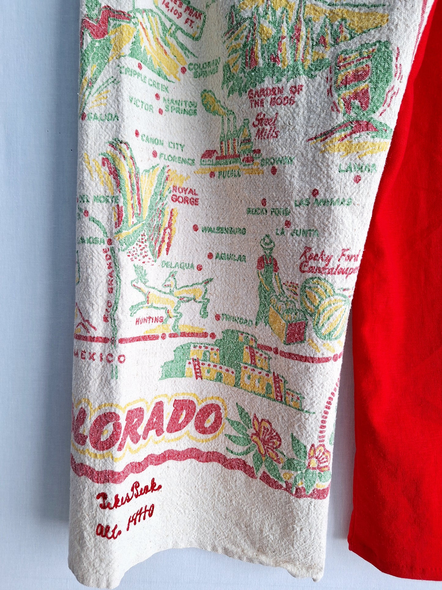 "COLORADO" 🇺🇸 LOUNGE PANTS. Made with 50's tablecloth. FREE SHIPPING!