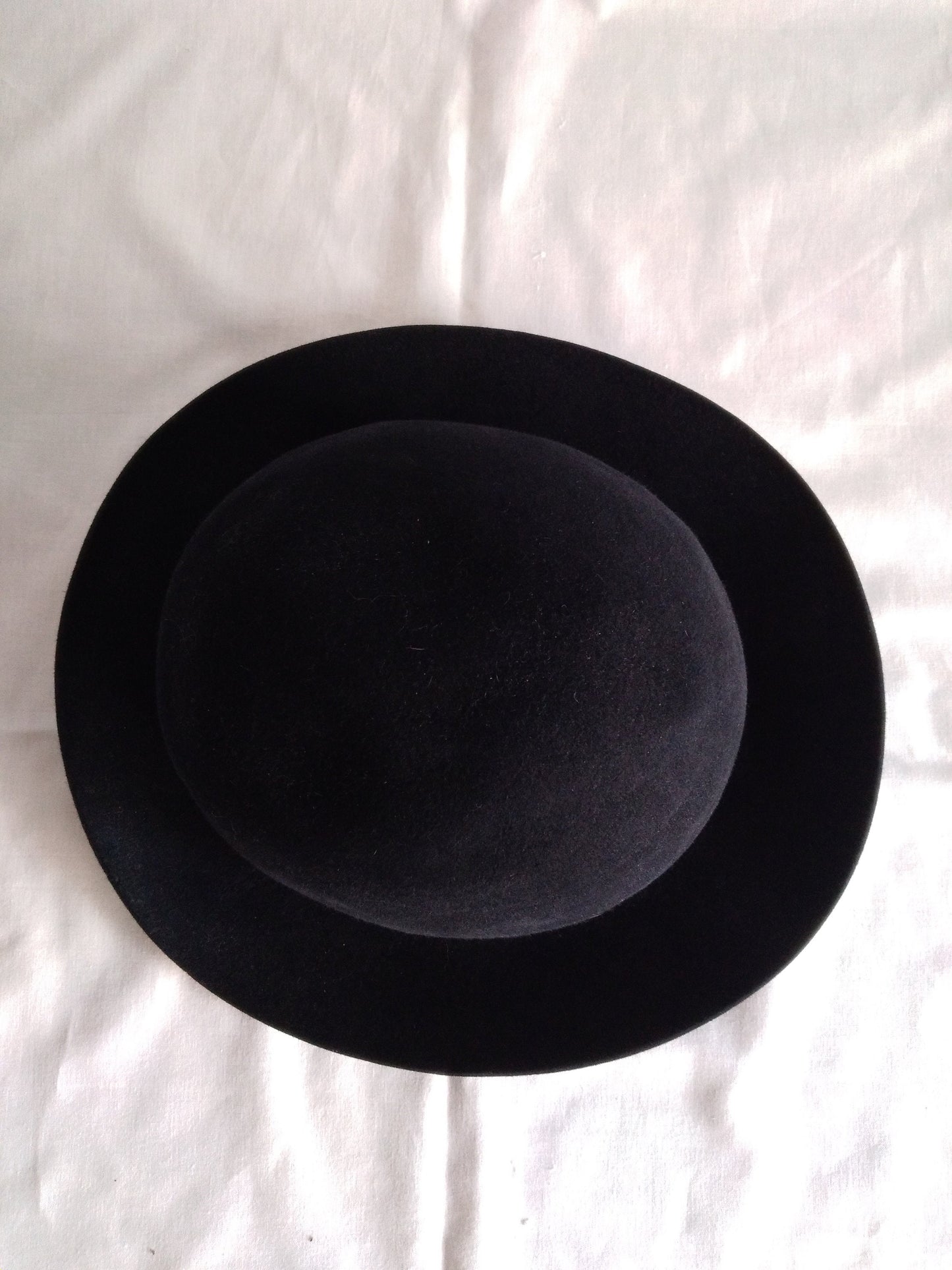 Vintage 90's CHRISTYS LONDON Lincona fedora HANDMADE black fine fur felt