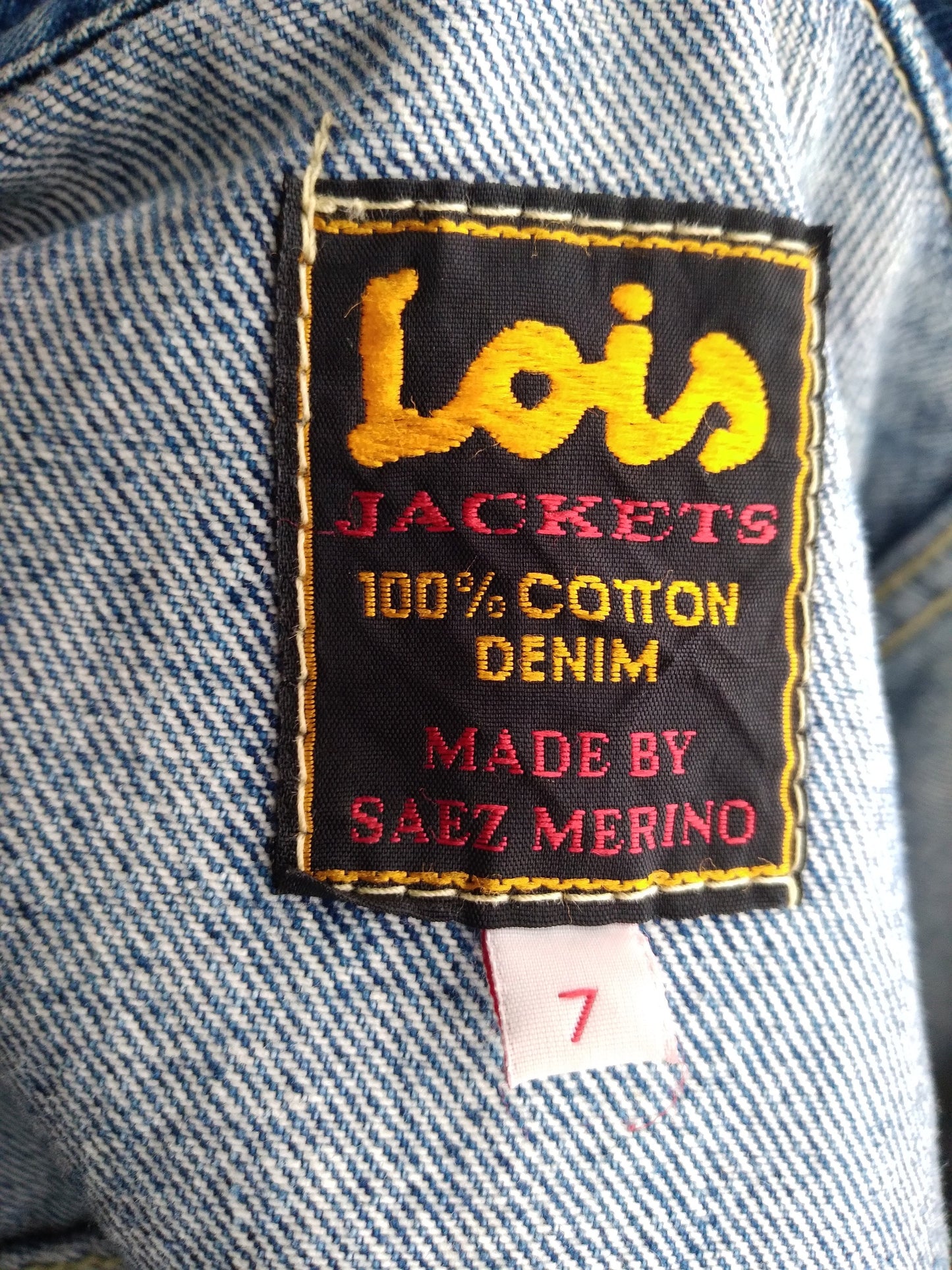 Vintage LOIS denim jacket SAEZ MERINO made in spain