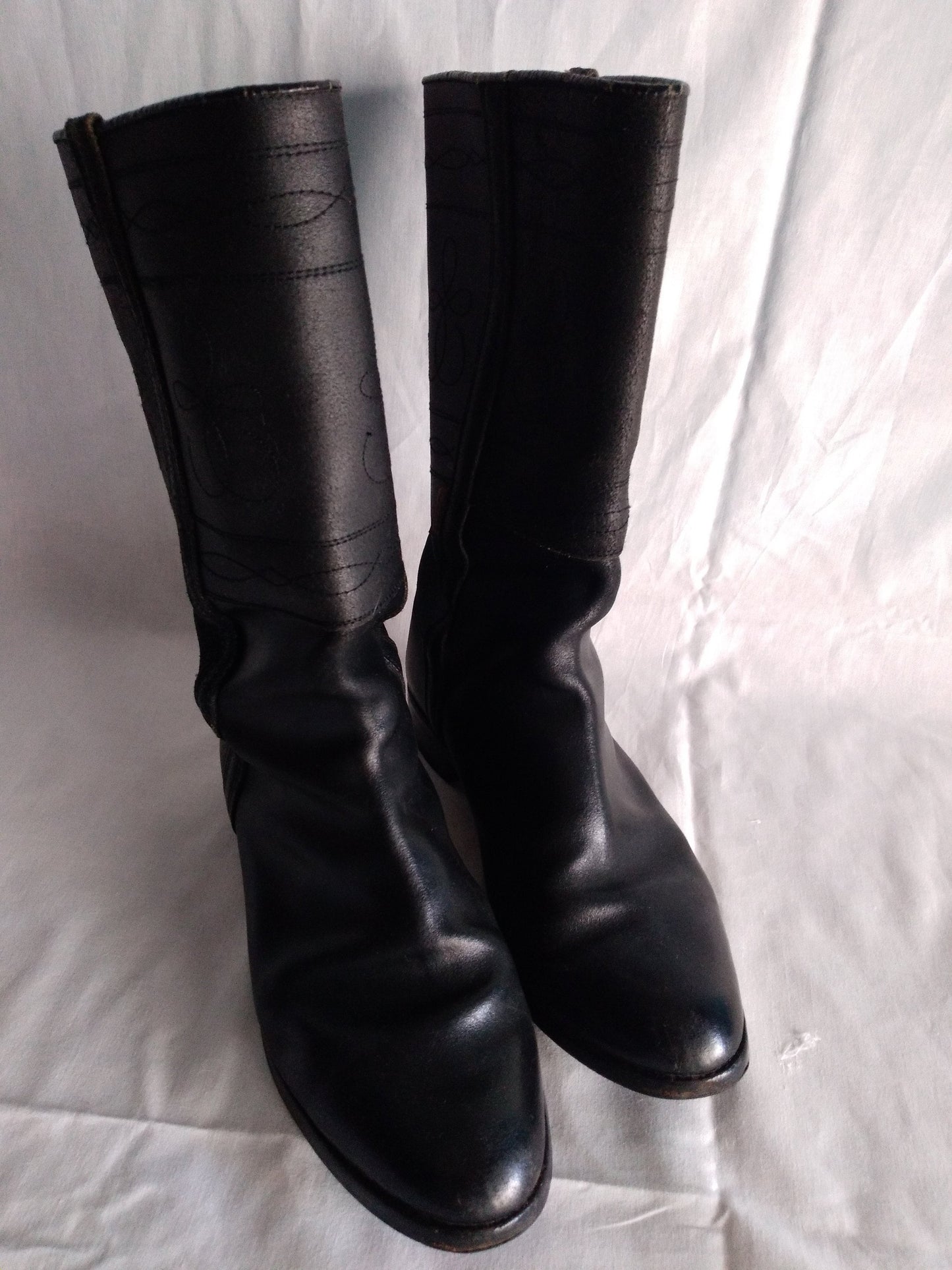 Vintage VALVERDE del CAMINO high boots LEATHER handmade in Spain size 40