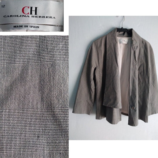 Vintage CAROLINA HERRERA blazer made in spain minimalist